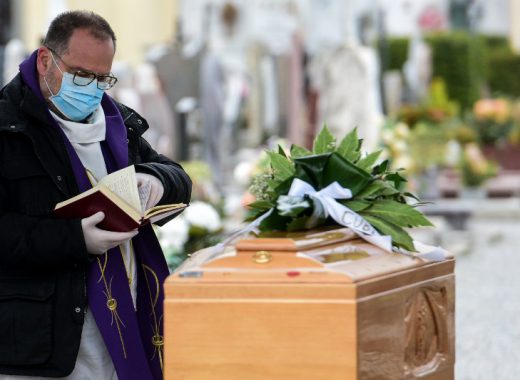 Italia supera los 6.000 fallecidos por coronavirus. Foto: AFP