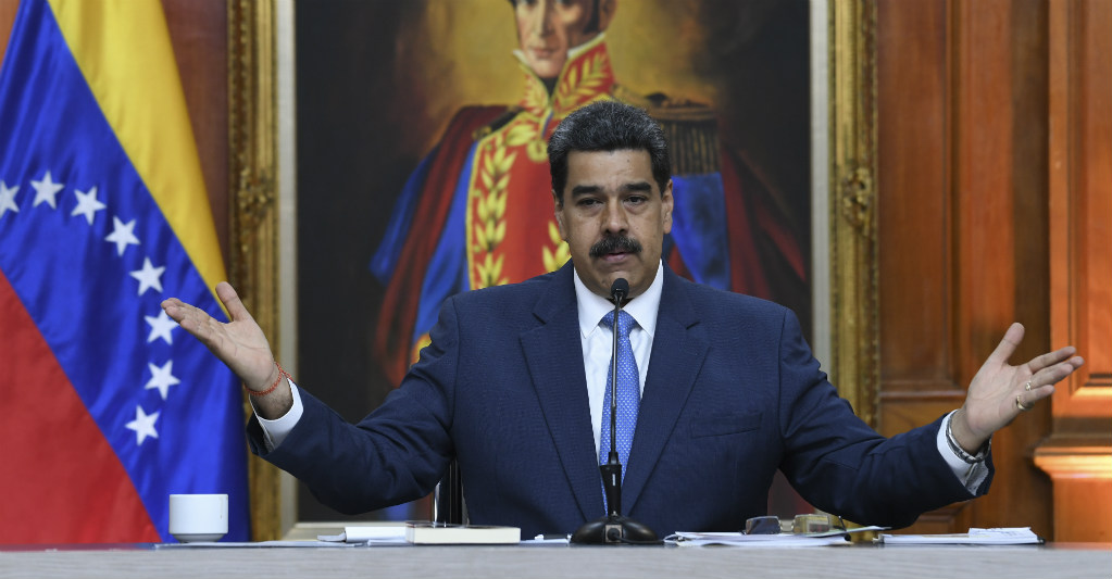 Maduro pide apoyo por "persecución" de EEUU. AFP