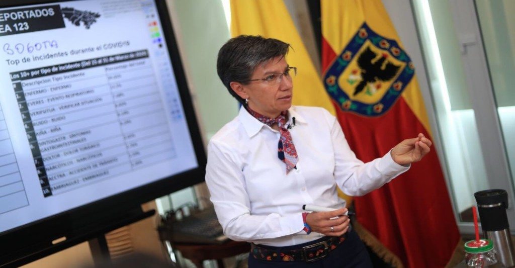 Claudia López alcaldesa de Bogotá en declaraciones pidió ayuda por la cantidad de venezolanos en Bogotá