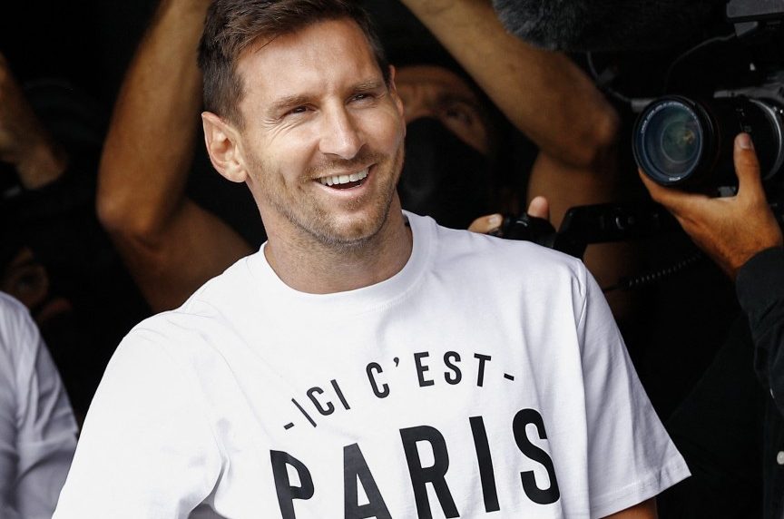 Lionel Messi está en París Foto AFP