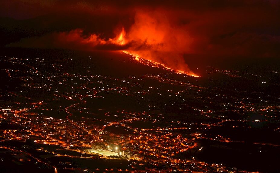 Volcán en La Palma, Canarias. Foto EFE