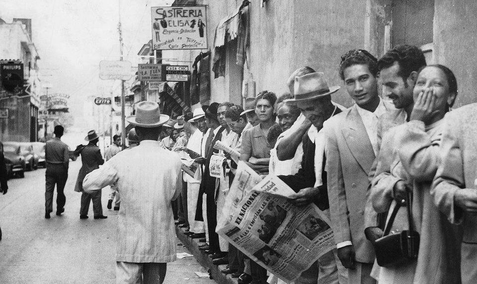 Voto masivo en elecciones de 1952. Foto: Archivo El Nacional