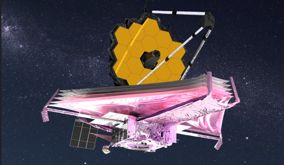 Telescopio James Webb totalmente desplegado. Imagen NASA