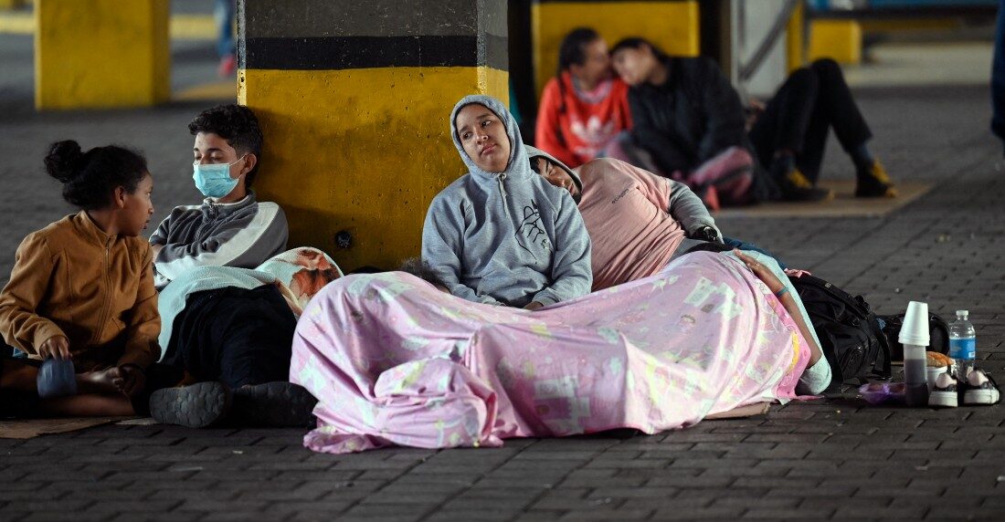 sala de espera Centroamérica Migrantes venezolanos en Guatemala AFP