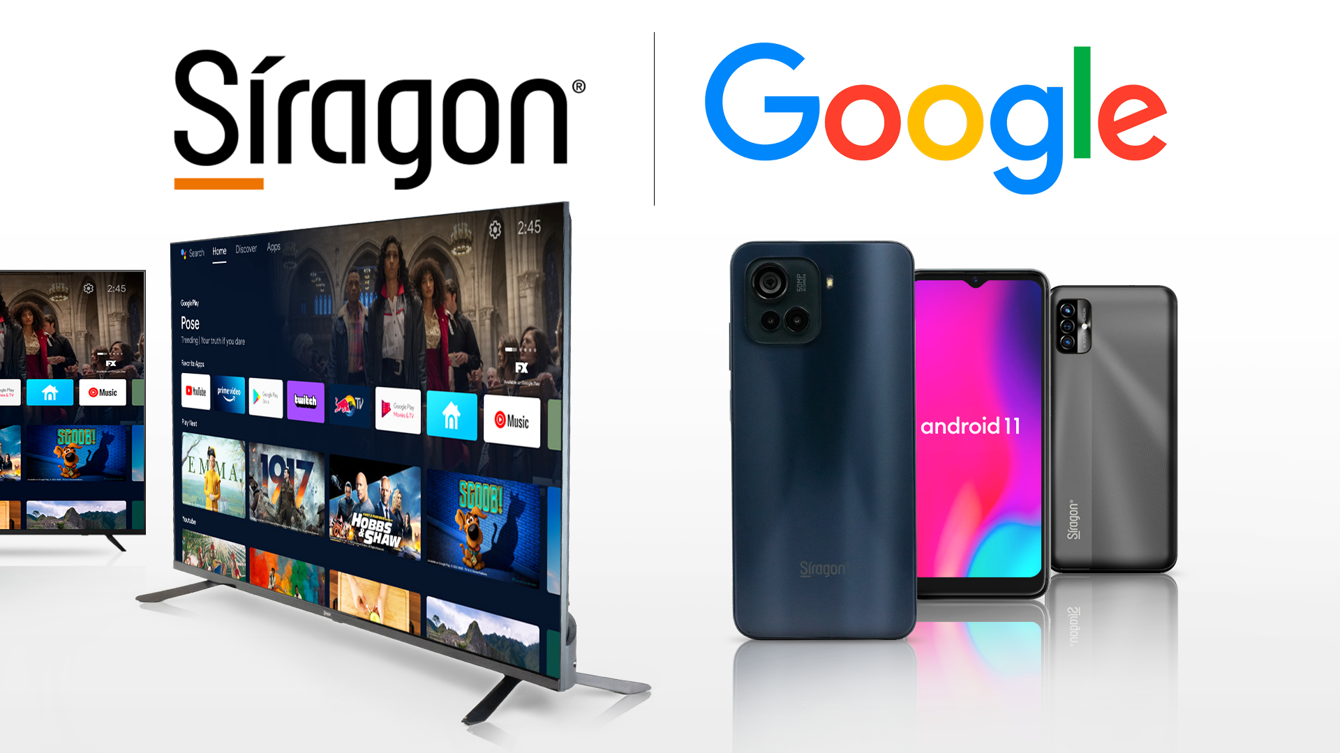 Smart TV QLED 50  AndroidTV - Síragon