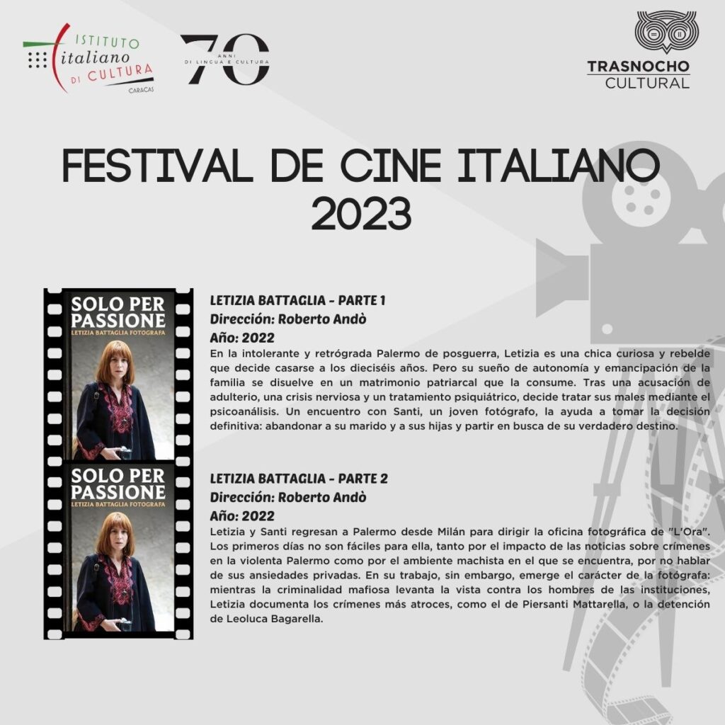 El Festival de Cine Italiano comienza este  jueves 8 de junio y va hasta el día 20, en Centro Cultural Trasnocho, para refrescar la cartelera caraqueña. 