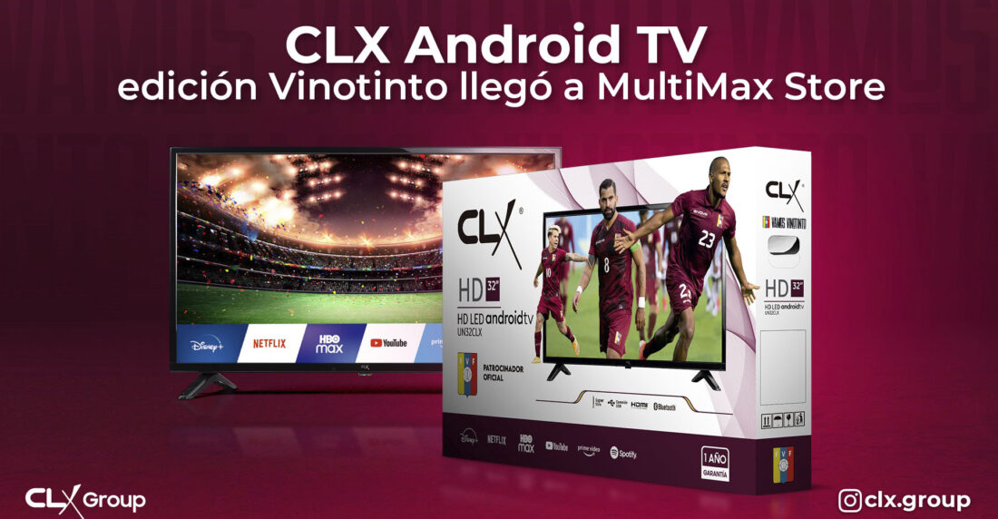 CLX Android TV Vinotinto