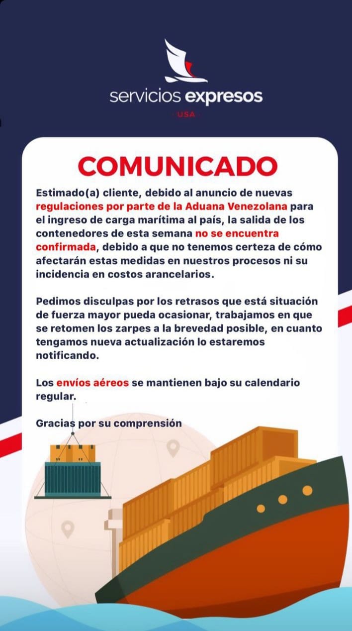📢 Si necesitas traer tus envíos a Venezuela ¡No busques más! Realiza con  nosotros tus envíos Aéreos 🛩 o Marítimos sin complicaciones 🚢…