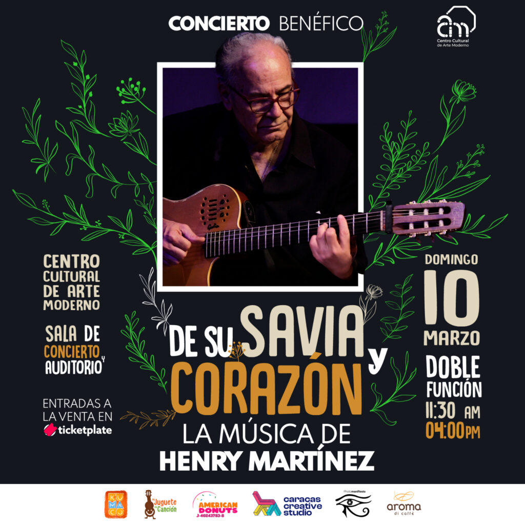 Henry Martínez, concierto pro fondos
