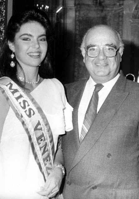 Astrid Carolina Herrera, Miss Mundo 1984 y Jaime Lusinchi.